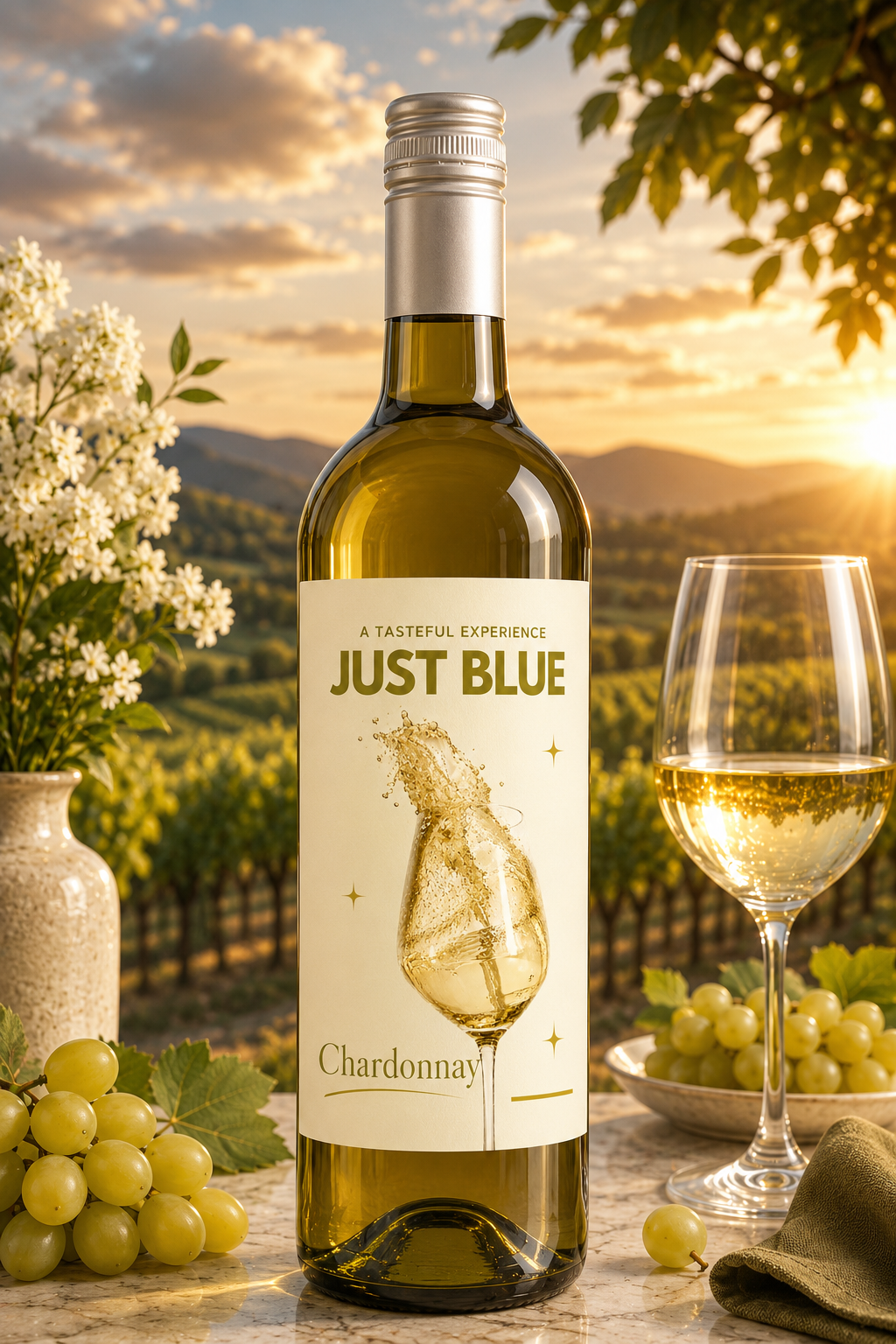 JUST BLUE Chardonnay Wine – 6 x 750ml