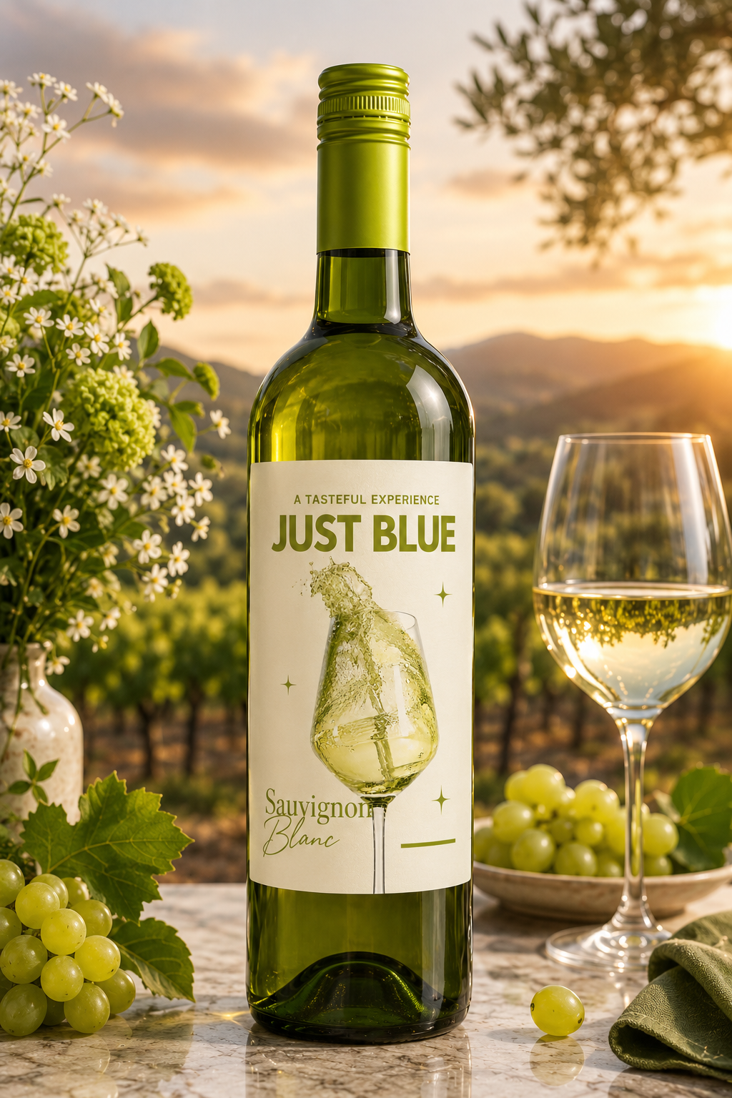 JUST BLUE Sauvignon Blanc Wine – 6 x 750ml